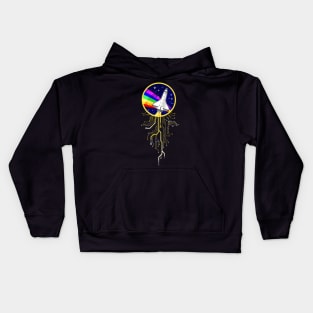 NASA Rainbow Space Flight Circuits Badge Kids Hoodie